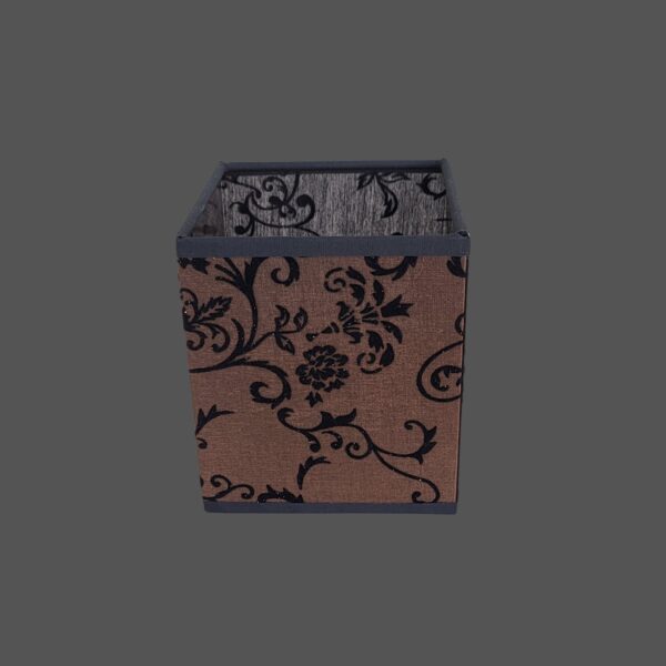 Schirm/Arcelia Stoff braun schwarzes Muster